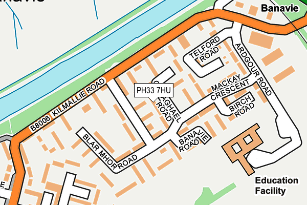 PH33 7HU map - OS OpenMap – Local (Ordnance Survey) PH33 7HU map - OS OpenMap – Local (Ordnance Survey)