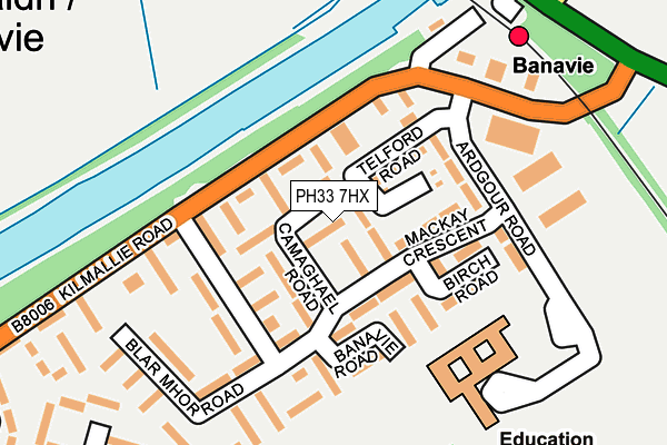 PH33 7HX map - OS OpenMap – Local (Ordnance Survey) PH33 7HX map - OS OpenMap – Local (Ordnance Survey)