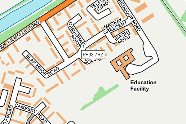 PH33 7HZ map - OS OpenMap – Local (Ordnance Survey)