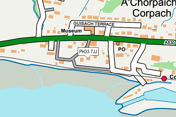 PH33 7JJ map - OS OpenMap – Local (Ordnance Survey) PH33 7JJ map - OS OpenMap – Local (Ordnance Survey)