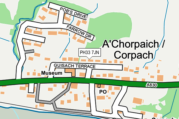 PH33 7JN map - OS OpenMap – Local (Ordnance Survey) PH33 7JN map - OS OpenMap – Local (Ordnance Survey)