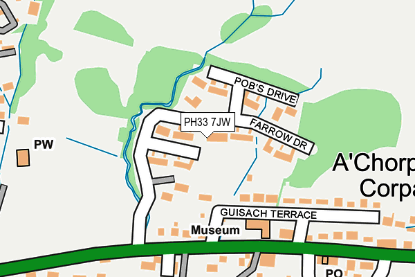 PH33 7JW map - OS OpenMap – Local (Ordnance Survey) PH33 7JW map - OS OpenMap – Local (Ordnance Survey)
