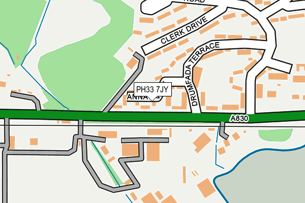 PH33 7JY map - OS OpenMap – Local (Ordnance Survey) PH33 7JY map - OS OpenMap – Local (Ordnance Survey)