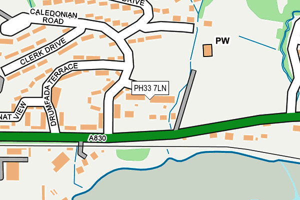 PH33 7LN map - OS OpenMap – Local (Ordnance Survey) PH33 7LN map - OS OpenMap – Local (Ordnance Survey)
