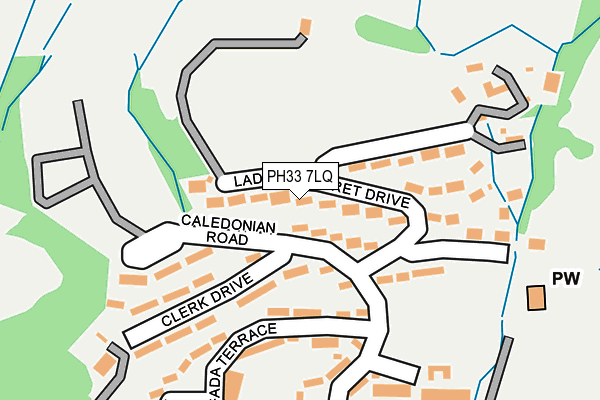 PH33 7LQ map - OS OpenMap – Local (Ordnance Survey) PH33 7LQ map - OS OpenMap – Local (Ordnance Survey)