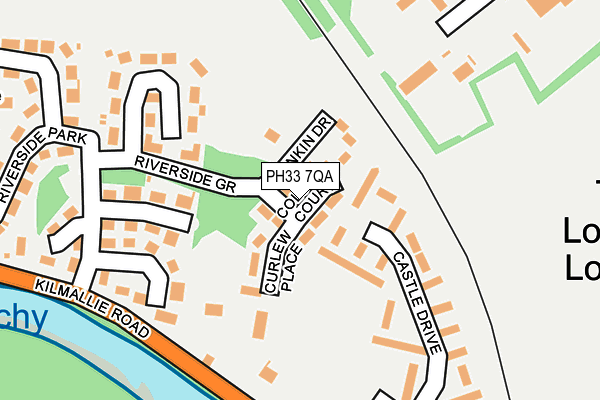 PH33 7QA map - OS OpenMap – Local (Ordnance Survey) PH33 7QA map - OS OpenMap – Local (Ordnance Survey)