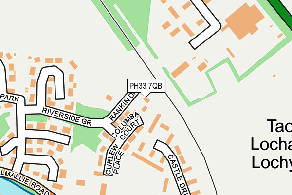 PH33 7QB map - OS OpenMap – Local (Ordnance Survey) PH33 7QB map - OS OpenMap – Local (Ordnance Survey)
