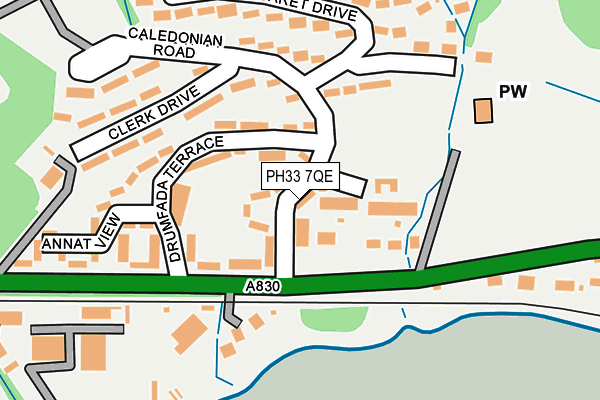 PH33 7QE map - OS OpenMap – Local (Ordnance Survey) PH33 7QE map - OS OpenMap – Local (Ordnance Survey)
