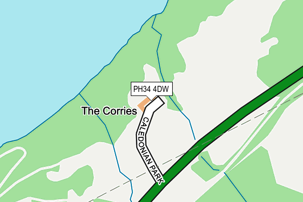 PH34 4DW map - OS OpenMap – Local (Ordnance Survey) PH34 4DW map - OS OpenMap – Local (Ordnance Survey)