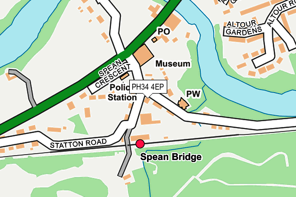 PH34 4EP map - OS OpenMap – Local (Ordnance Survey) PH34 4EP map - OS OpenMap – Local (Ordnance Survey)