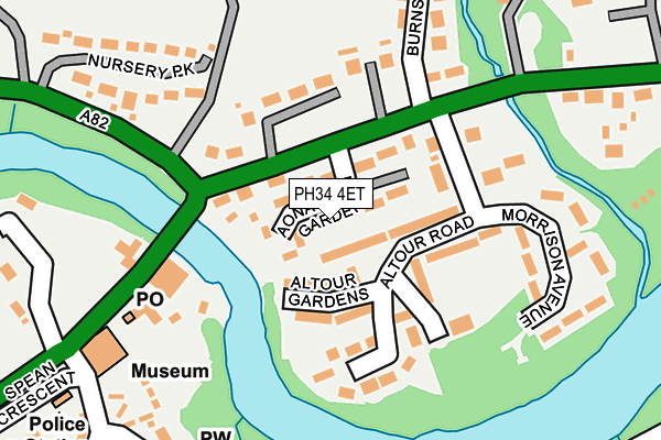PH34 4ET map - OS OpenMap – Local (Ordnance Survey) PH34 4ET map - OS OpenMap – Local (Ordnance Survey)