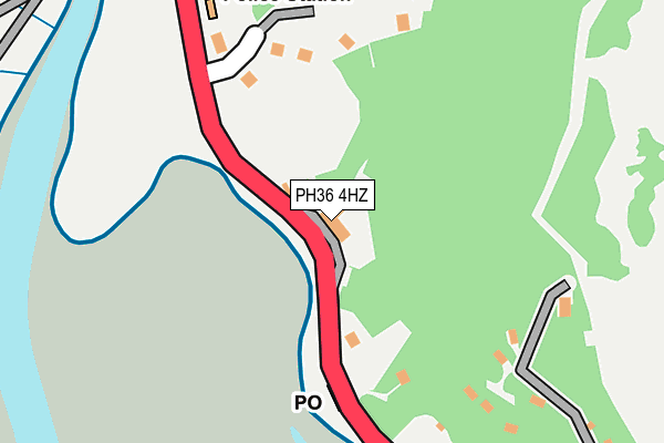 PH36 4HZ map - OS OpenMap – Local (Ordnance Survey) PH36 4HZ map - OS OpenMap – Local (Ordnance Survey)