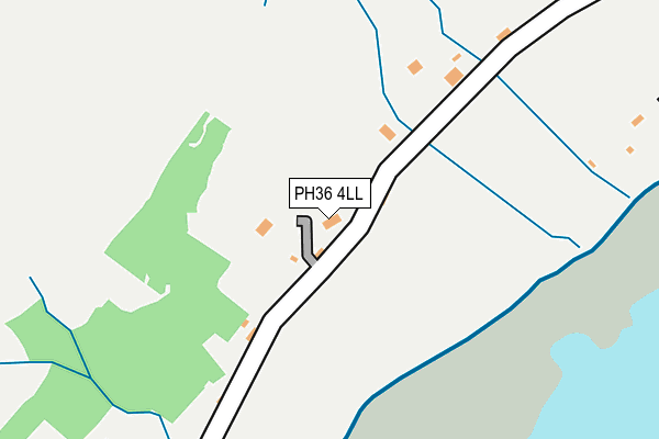PH36 4LL map - OS OpenMap – Local (Ordnance Survey) PH36 4LL map - OS OpenMap – Local (Ordnance Survey)