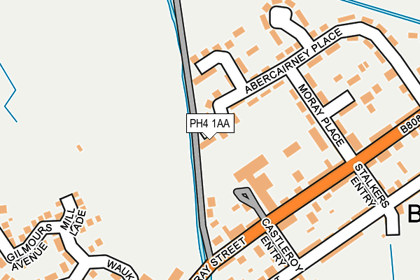 PH4 1AA map - OS OpenMap – Local (Ordnance Survey) PH4 1AA map - OS OpenMap – Local (Ordnance Survey)