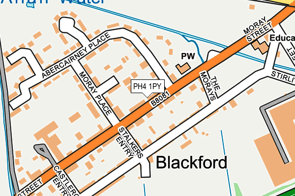 PH4 1PY map - OS OpenMap – Local (Ordnance Survey) PH4 1PY map - OS OpenMap – Local (Ordnance Survey)