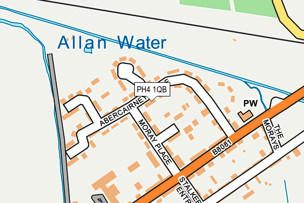 PH4 1QB map - OS OpenMap – Local (Ordnance Survey) PH4 1QB map - OS OpenMap – Local (Ordnance Survey)
