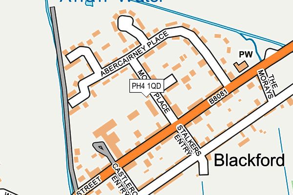 PH4 1QD map - OS OpenMap – Local (Ordnance Survey) PH4 1QD map - OS OpenMap – Local (Ordnance Survey)