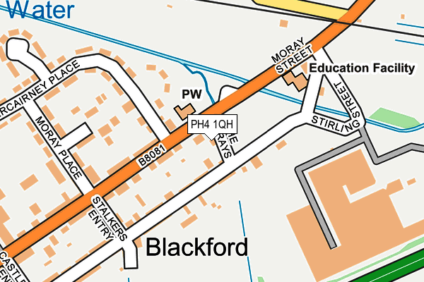 PH4 1QH map - OS OpenMap – Local (Ordnance Survey) PH4 1QH map - OS OpenMap – Local (Ordnance Survey)