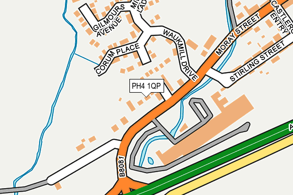 PH4 1QP map - OS OpenMap – Local (Ordnance Survey) PH4 1QP map - OS OpenMap – Local (Ordnance Survey)