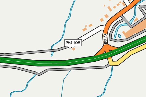 PH4 1QR map - OS OpenMap – Local (Ordnance Survey) PH4 1QR map - OS OpenMap – Local (Ordnance Survey)