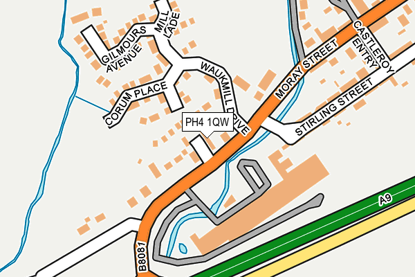 PH4 1QW map - OS OpenMap – Local (Ordnance Survey) PH4 1QW map - OS OpenMap – Local (Ordnance Survey)