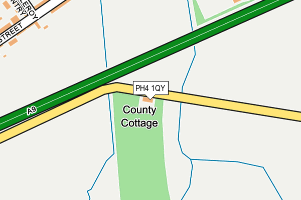 PH4 1QY map - OS OpenMap – Local (Ordnance Survey) PH4 1QY map - OS OpenMap – Local (Ordnance Survey)