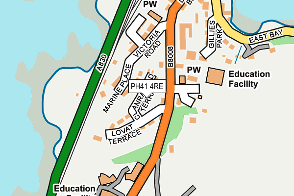 PH41 4RE map - OS OpenMap – Local (Ordnance Survey) PH41 4RE map - OS OpenMap – Local (Ordnance Survey)