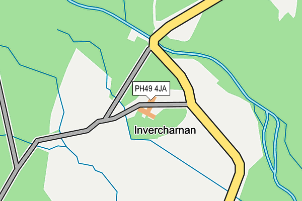 PH49 4JA map - OS OpenMap – Local (Ordnance Survey) PH49 4JA map - OS OpenMap – Local (Ordnance Survey)