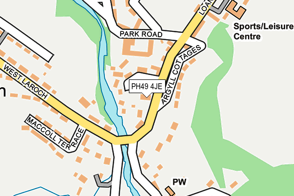 PH49 4JE map - OS OpenMap – Local (Ordnance Survey) PH49 4JE map - OS OpenMap – Local (Ordnance Survey)