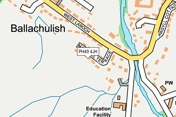 PH49 4JH map - OS OpenMap – Local (Ordnance Survey) PH49 4JH map - OS OpenMap – Local (Ordnance Survey)
