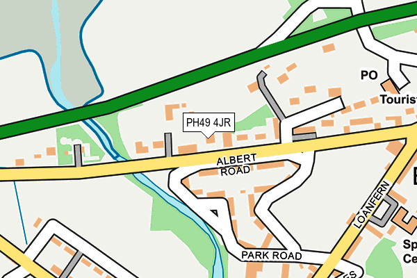 PH49 4JR map - OS OpenMap – Local (Ordnance Survey) PH49 4JR map - OS OpenMap – Local (Ordnance Survey)
