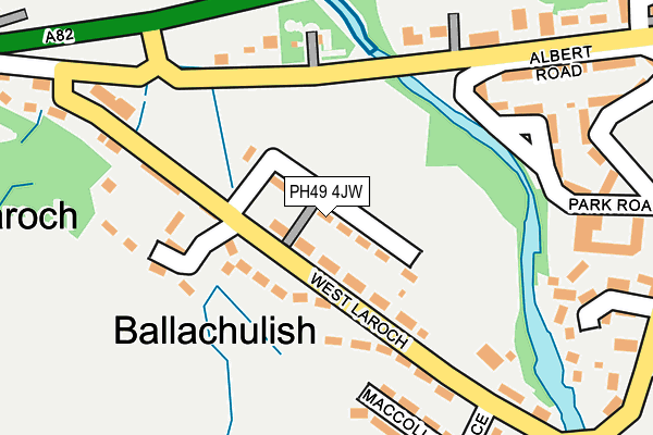 PH49 4JW map - OS OpenMap – Local (Ordnance Survey) PH49 4JW map - OS OpenMap – Local (Ordnance Survey)