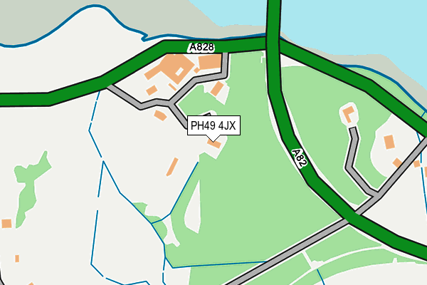 PH49 4JX map - OS OpenMap – Local (Ordnance Survey) PH49 4JX map - OS OpenMap – Local (Ordnance Survey)