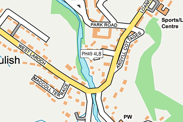 PH49 4LB map - OS OpenMap – Local (Ordnance Survey) PH49 4LB map - OS OpenMap – Local (Ordnance Survey)