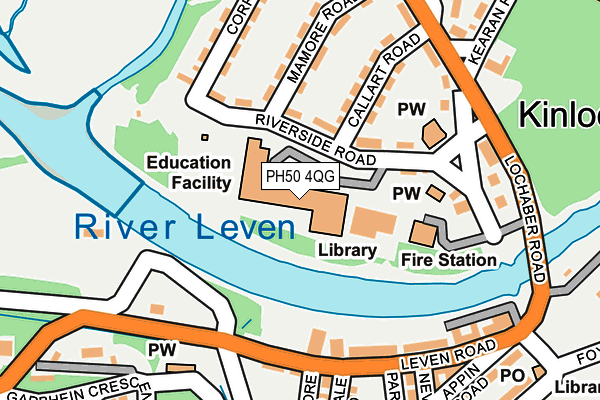 PH50 4QG map - OS OpenMap – Local (Ordnance Survey) PH50 4QG map - OS OpenMap – Local (Ordnance Survey)