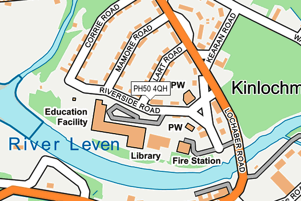 PH50 4QH map - OS OpenMap – Local (Ordnance Survey) PH50 4QH map - OS OpenMap – Local (Ordnance Survey)