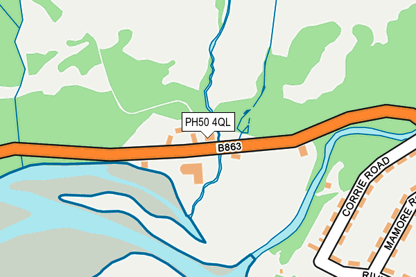 PH50 4QL map - OS OpenMap – Local (Ordnance Survey) PH50 4QL map - OS OpenMap – Local (Ordnance Survey)