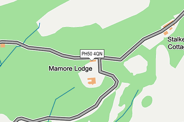 PH50 4QN map - OS OpenMap – Local (Ordnance Survey) PH50 4QN map - OS OpenMap – Local (Ordnance Survey)