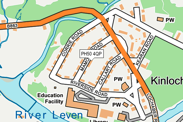 PH50 4QP map - OS OpenMap – Local (Ordnance Survey) PH50 4QP map - OS OpenMap – Local (Ordnance Survey)