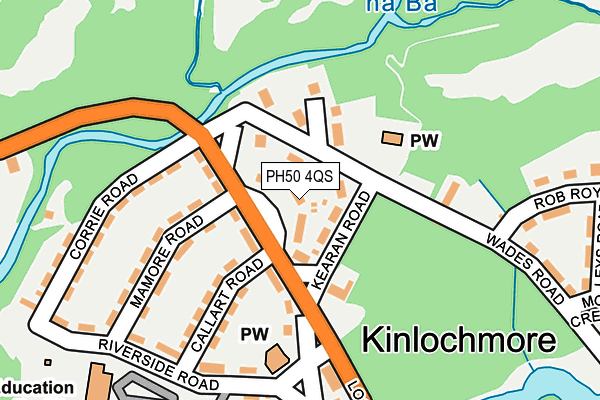 PH50 4QS map - OS OpenMap – Local (Ordnance Survey) PH50 4QS map - OS OpenMap – Local (Ordnance Survey)