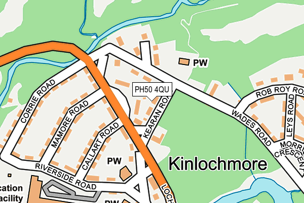 PH50 4QU map - OS OpenMap – Local (Ordnance Survey) PH50 4QU map - OS OpenMap – Local (Ordnance Survey)