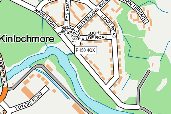 PH50 4QX map - OS OpenMap – Local (Ordnance Survey) PH50 4QX map - OS OpenMap – Local (Ordnance Survey)