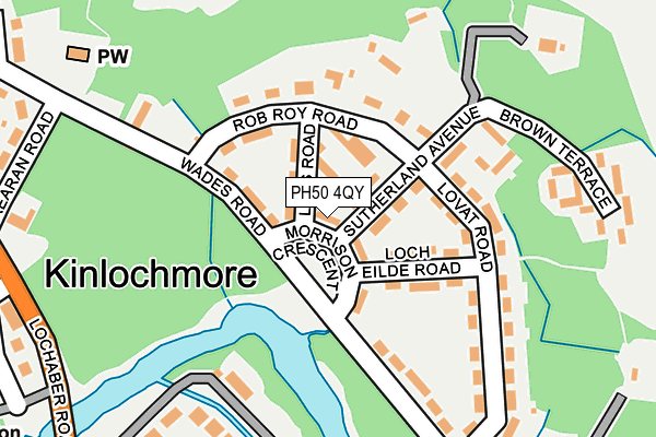 PH50 4QY map - OS OpenMap – Local (Ordnance Survey) PH50 4QY map - OS OpenMap – Local (Ordnance Survey)