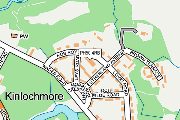 PH50 4RB map - OS OpenMap – Local (Ordnance Survey) PH50 4RB map - OS OpenMap – Local (Ordnance Survey)