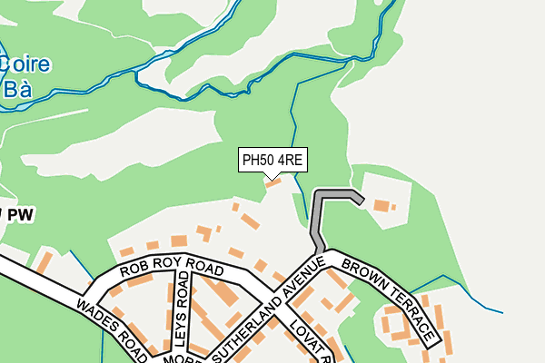 PH50 4RE map - OS OpenMap – Local (Ordnance Survey) PH50 4RE map - OS OpenMap – Local (Ordnance Survey)