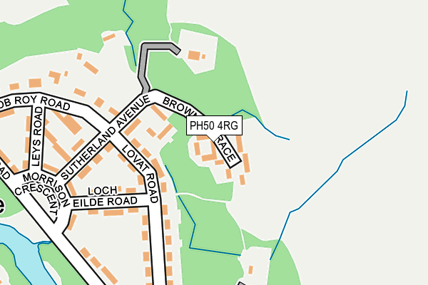 PH50 4RG map - OS OpenMap – Local (Ordnance Survey) PH50 4RG map - OS OpenMap – Local (Ordnance Survey)