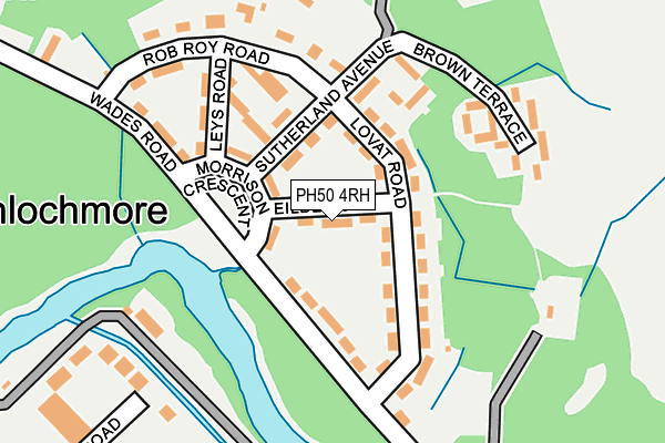 PH50 4RH map - OS OpenMap – Local (Ordnance Survey) PH50 4RH map - OS OpenMap – Local (Ordnance Survey)