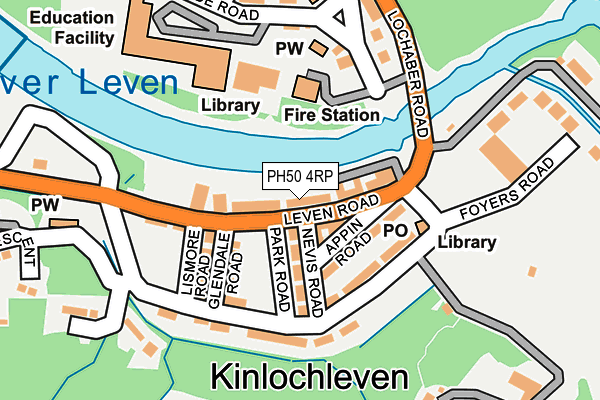 PH50 4RP map - OS OpenMap – Local (Ordnance Survey) PH50 4RP map - OS OpenMap – Local (Ordnance Survey)