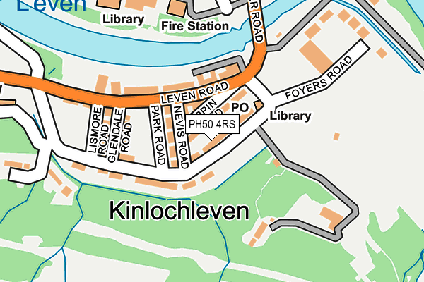 PH50 4RS map - OS OpenMap – Local (Ordnance Survey) PH50 4RS map - OS OpenMap – Local (Ordnance Survey)