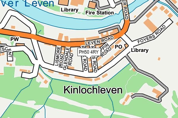 PH50 4RY map - OS OpenMap – Local (Ordnance Survey) PH50 4RY map - OS OpenMap – Local (Ordnance Survey)